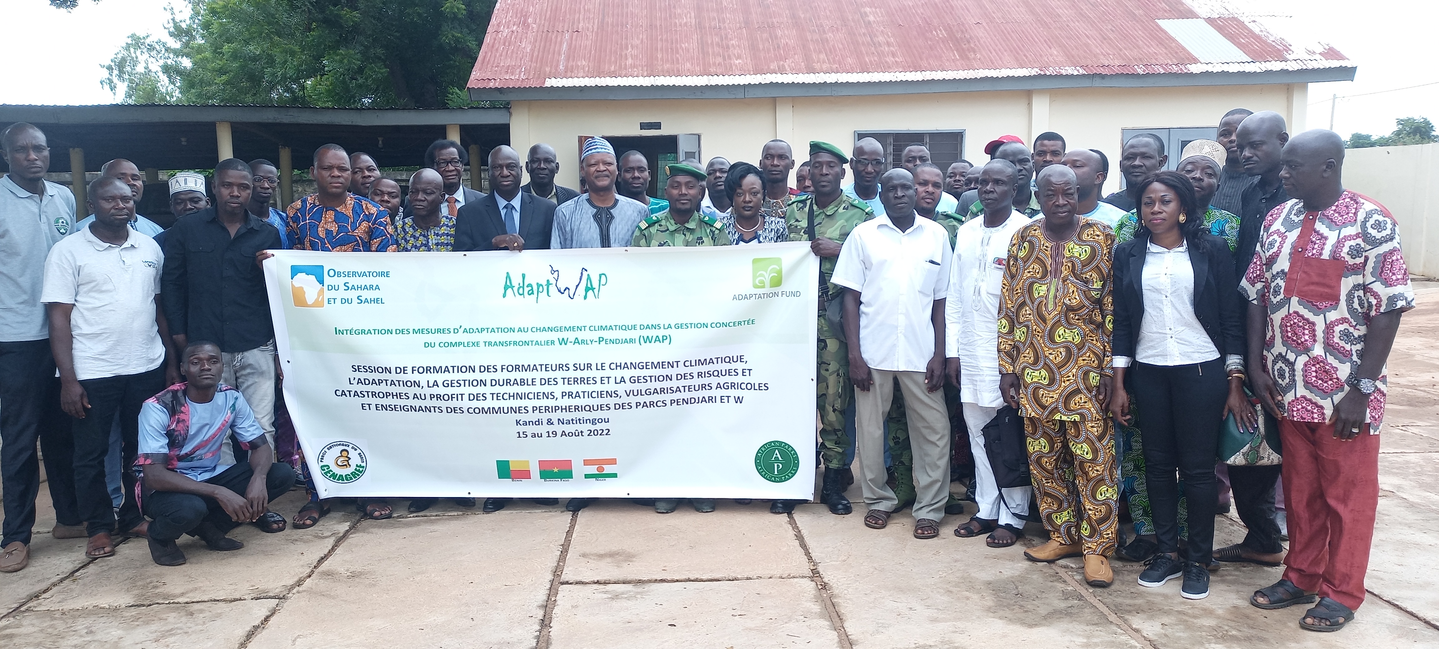  Complexe W-Arly-Pendjari : la composante W-Bénin organise des sessions de formation des formateurs sur le changement climatique au profit des acteurs de la périphérie du parc Pendjari, août 2022