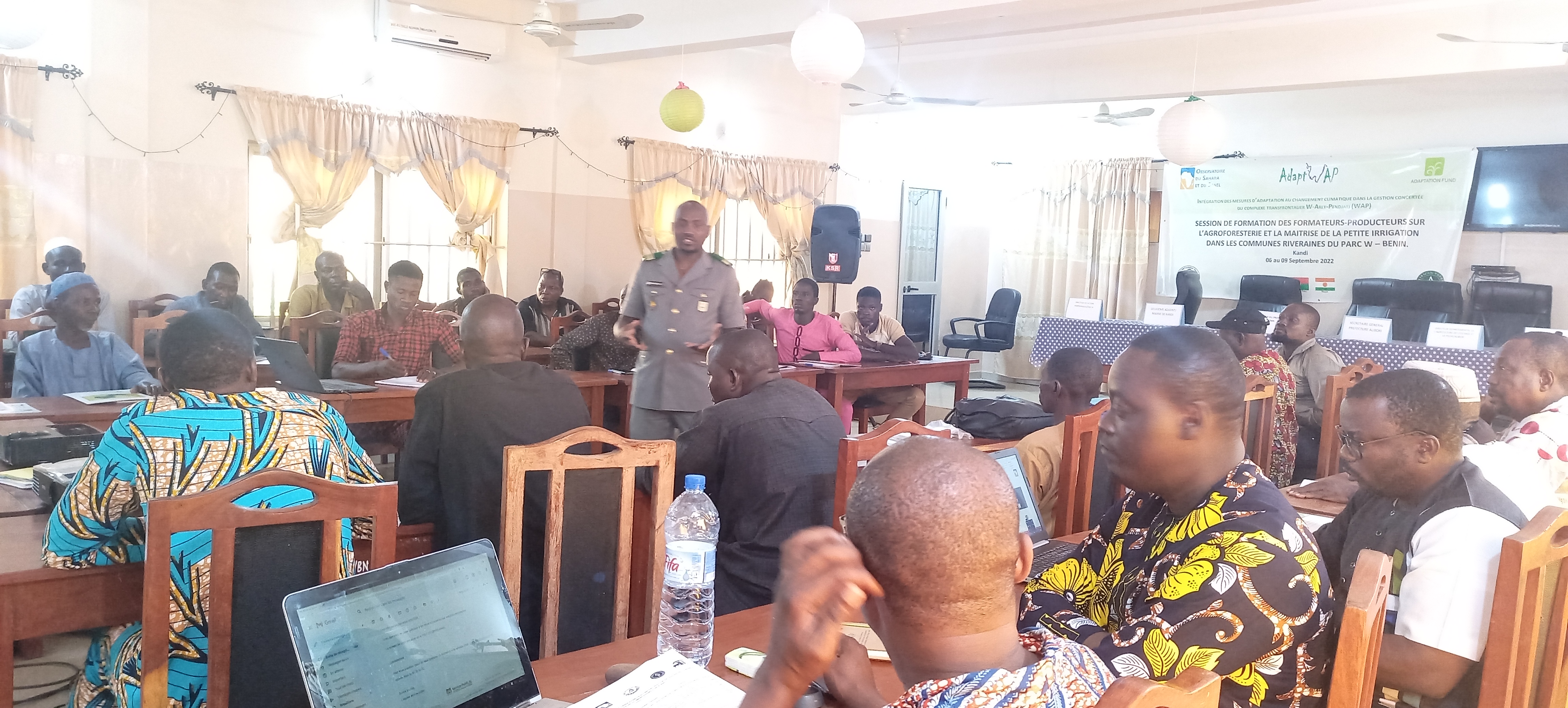 AdaptWAP Benin training on agroforestry and small-scale irrigation technique