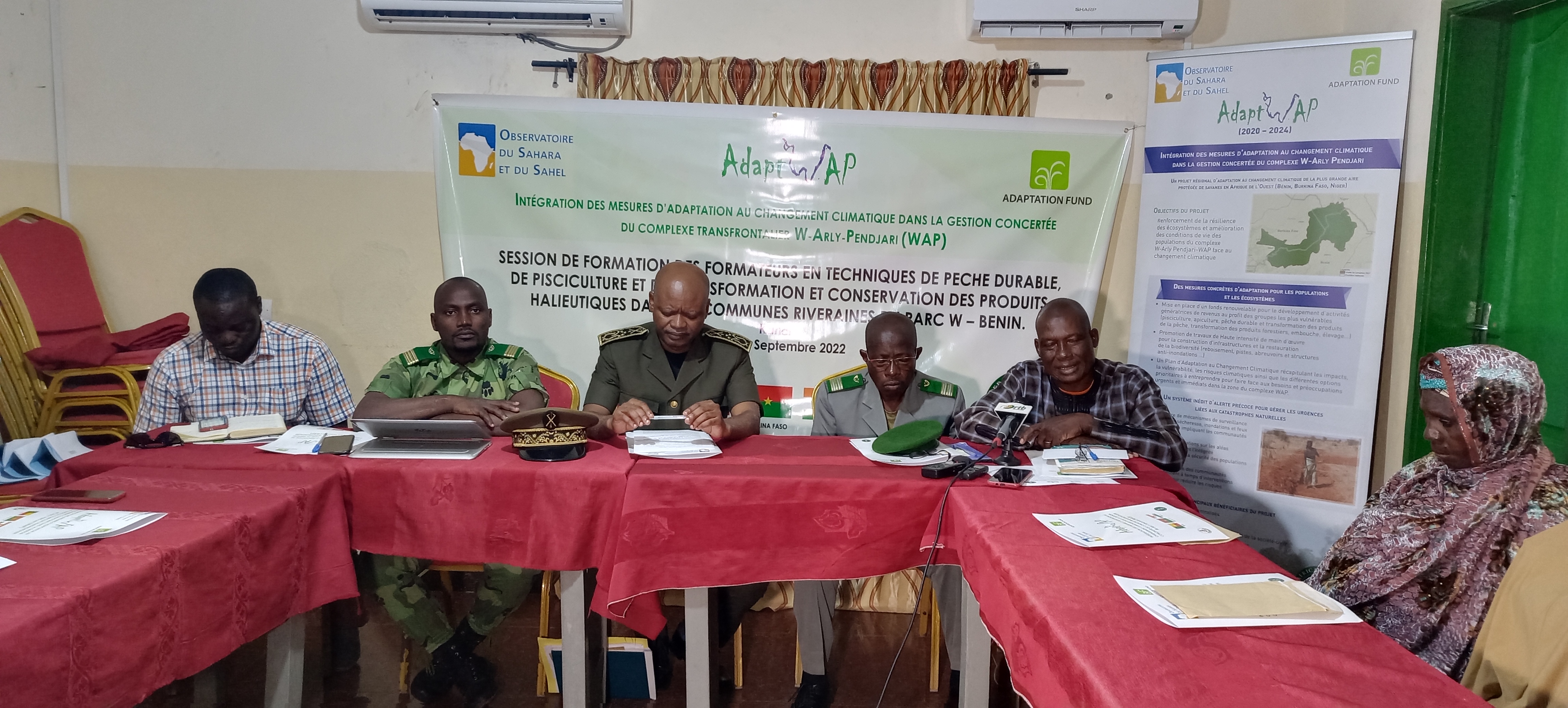 Le Projet AdaptWAP forme les acteurs de la pêche continentale traditionnelle au Bénin, 20-23 septembre 2022