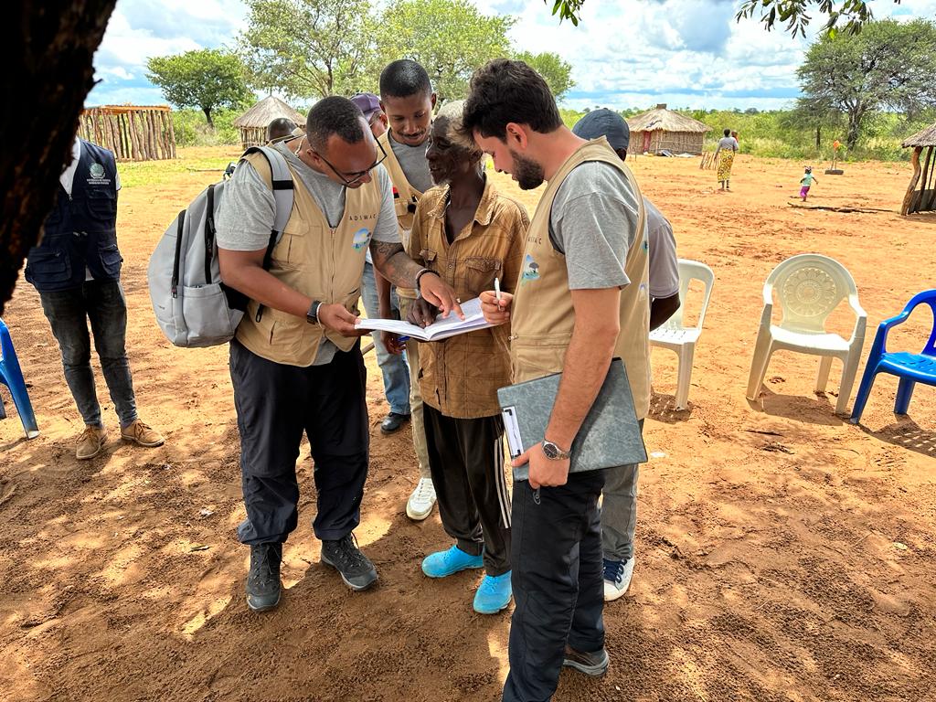 Première mission de supervision du projet ADSWAC, Etape 1 : Angola