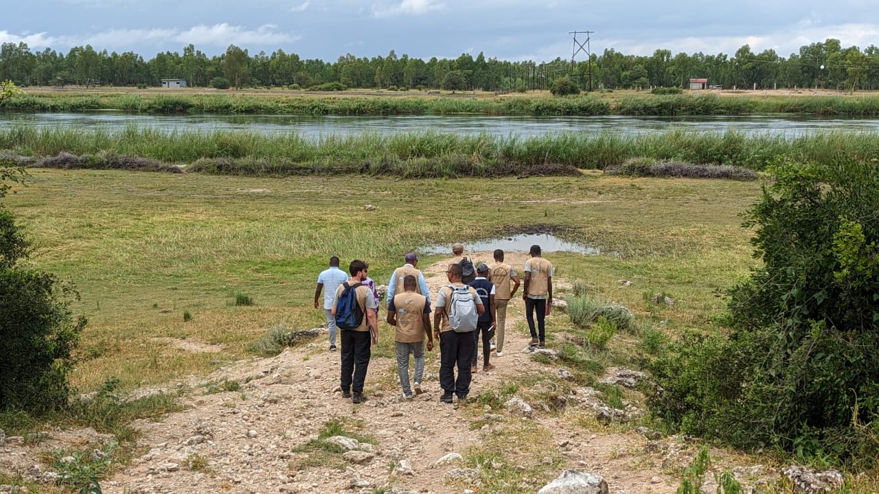 Première mission de supervision du projet ADSWAC, Etape 1 : Angola