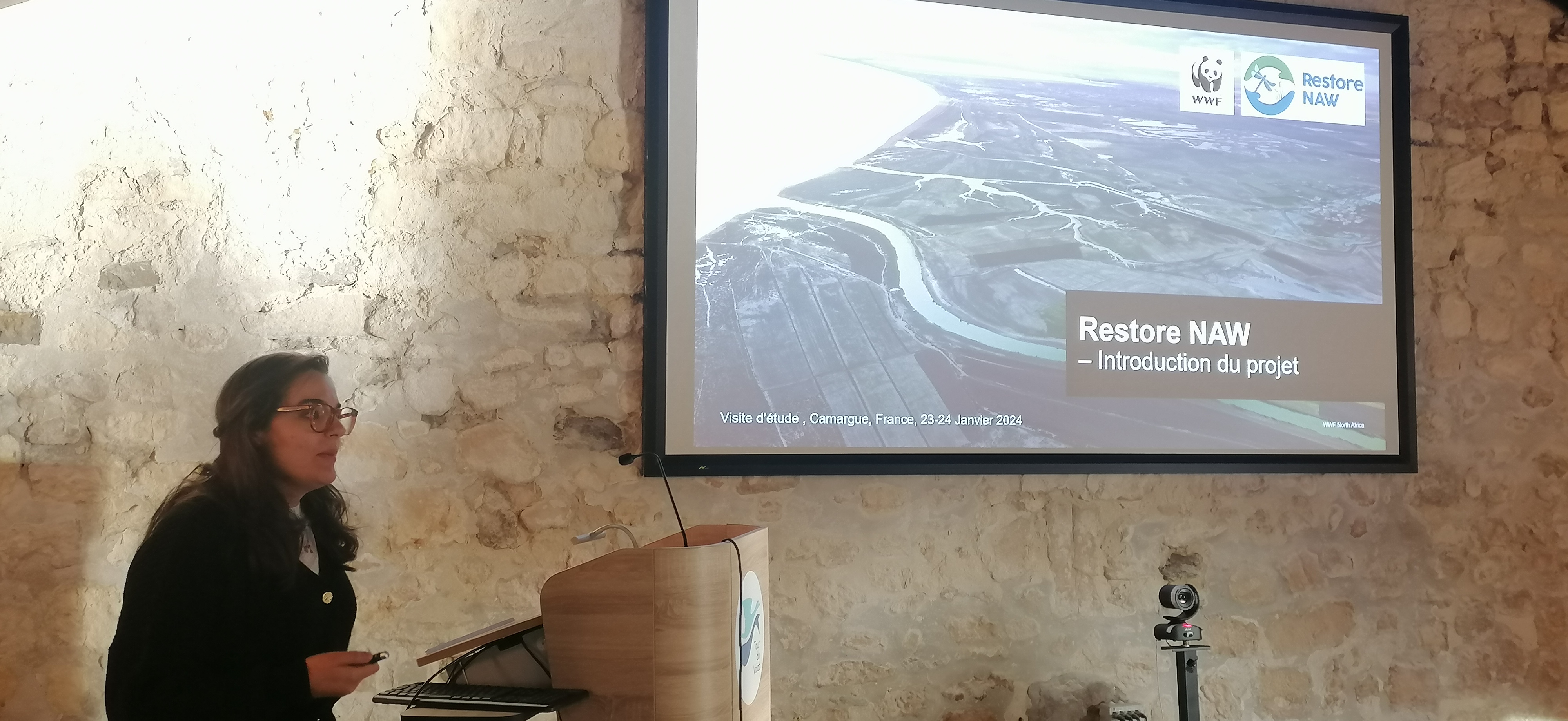 Visite d'étude à La Tour du Valat pour la restauration des zones humides dans le cadre du projet Restore NAW, 23-24 janvier 2024