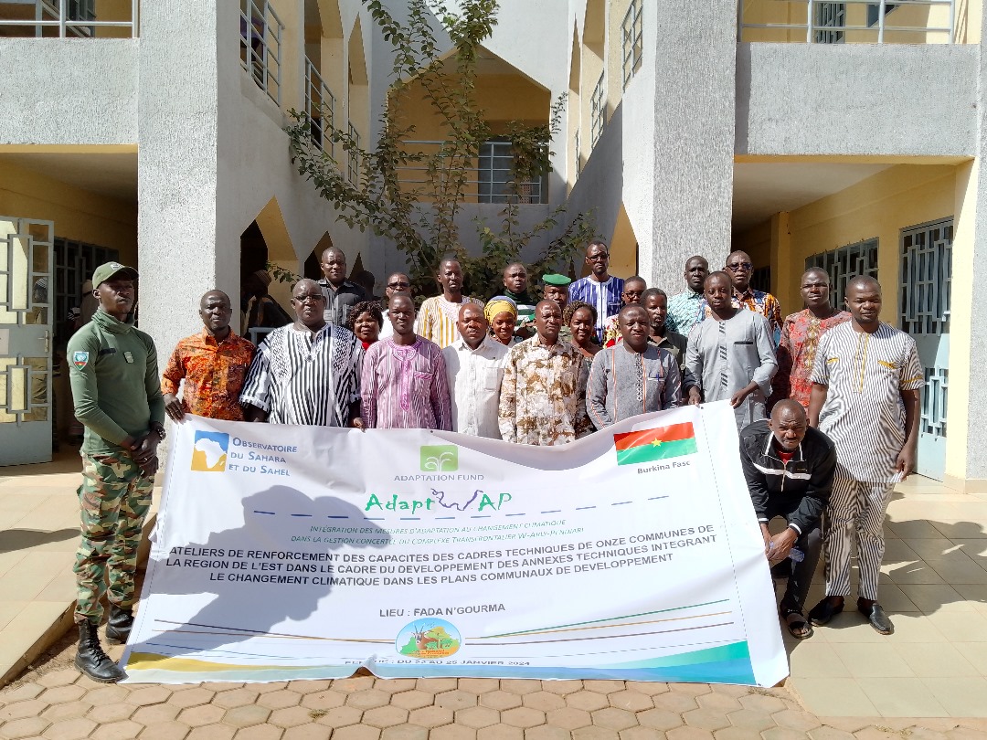 Au Burkina Faso, les communautés riveraines du WAP outillées pour intégrer les mesures climatiques dans leurs plans de développement 