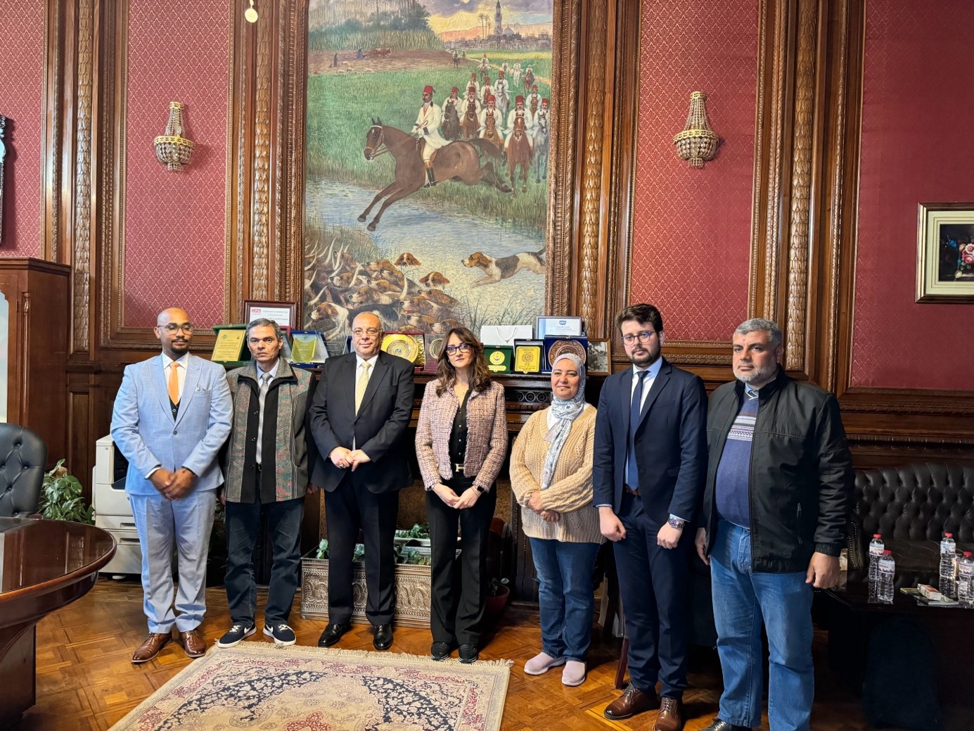  An OSS delegation received by Dr. Hosam Shawky, President of the Desert Research Center in Cairo, February, 25th, 2024Egypt