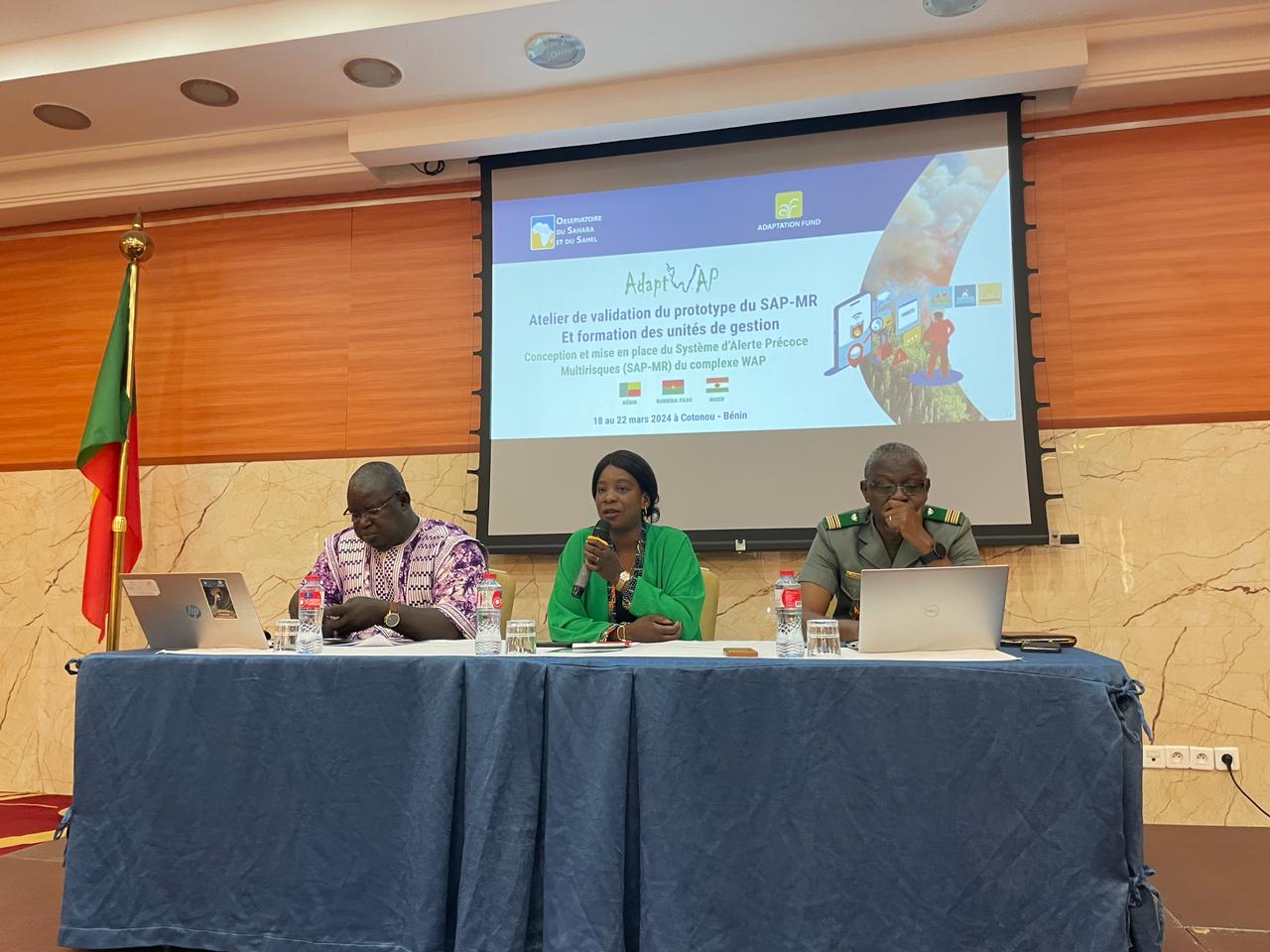  Regional Workshop for Validation of the Prototype of the Multi-Risk Early Warning System (SAP-MR) and Capacity Building Session for Management Units, March, 18-23, Cotonou