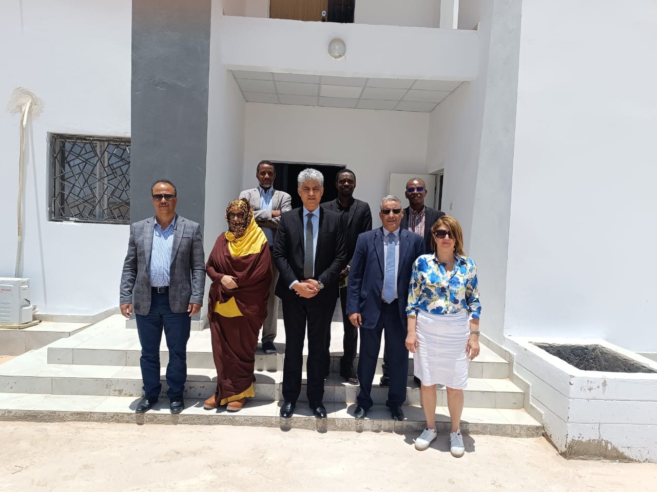 Réunion de suivi du pilote de démonstration du Dhar de Nema au Centre National des Ressources en Eau, Nouakchott, 22 avril 2024