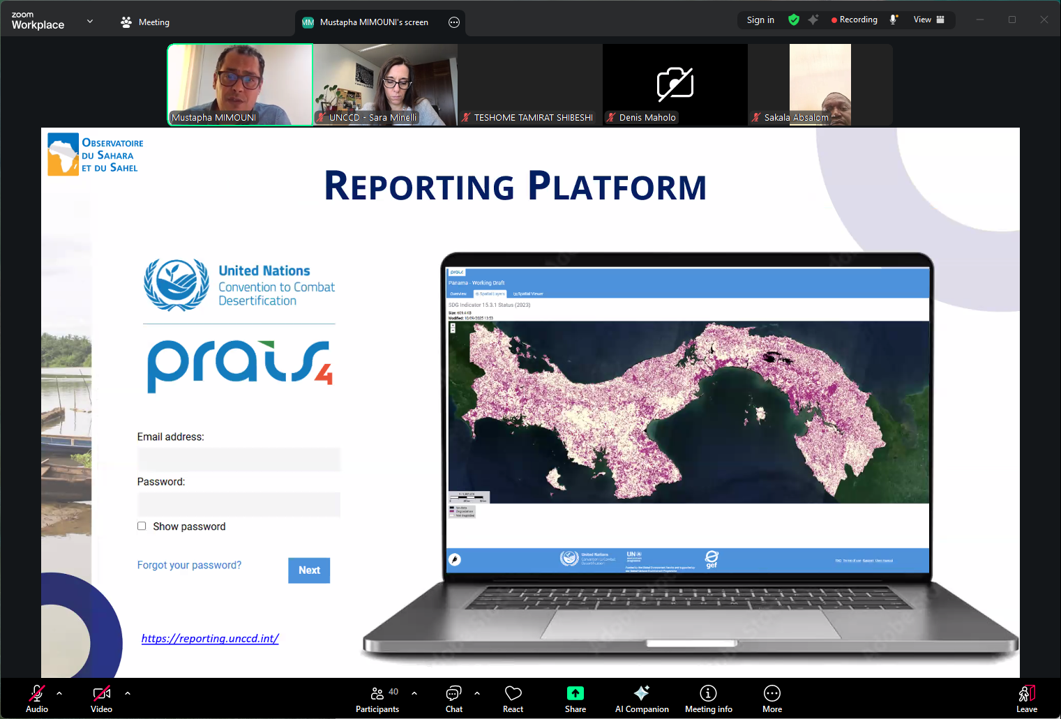 Webinar on Reporting Land Degradation Neutrality to the UNCCD